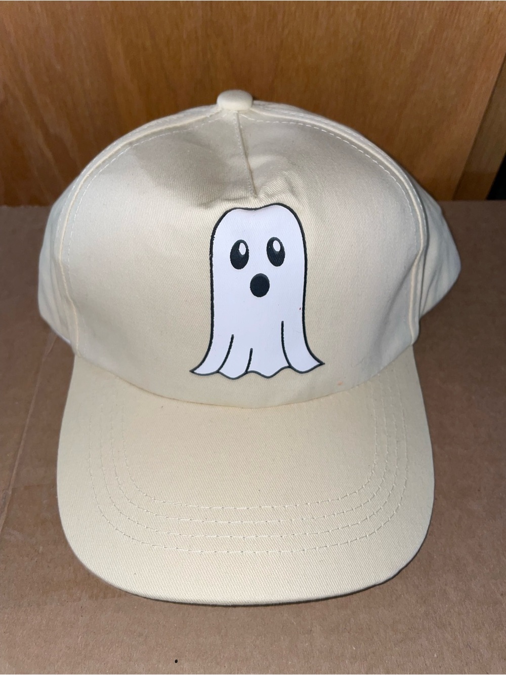 Celebrate It Cream Baseball Cap with Ghost Graphic